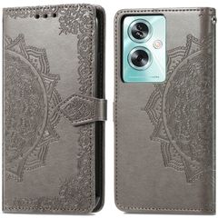 imoshion Etui de téléphone portefeuille Mandala Oppo A79 - Gris