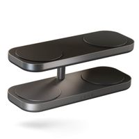 Zens Quattro Wireless Charger Pro 4 - Station de charge sans fil - Compatible Qi2 et MagSafe - Noir