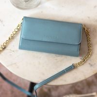 Selencia Pochette amovible en cuir végétalien Eny iPhone 11 - Bleu