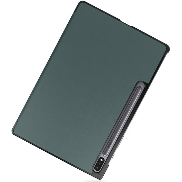imoshion Coque tablette Trifold Samsung Galaxy Tab S8 Plus / S7 Plus / S7 FE 5G - Vert foncé
