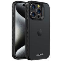 Accezz Coque Givrée Robuste Apple iPhone 15 Pro - Noir