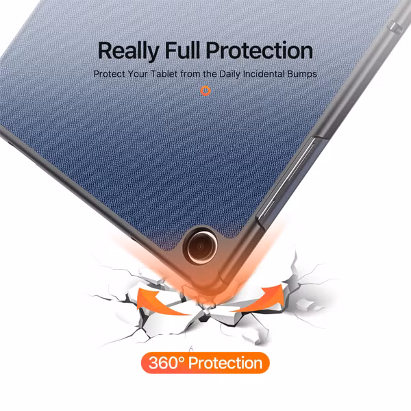 Dux Ducis Coque tablette Domo Samsung Galaxy Tab A11 Plus - Bleu foncé