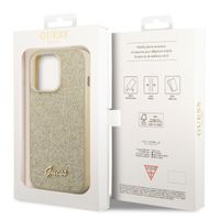 Guess Coque Glitter Flakes iPhone 14 Pro Max - Dorée