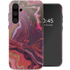 Selencia Coque arrière Vivid Samsung Galaxy A55 - Marble Purple