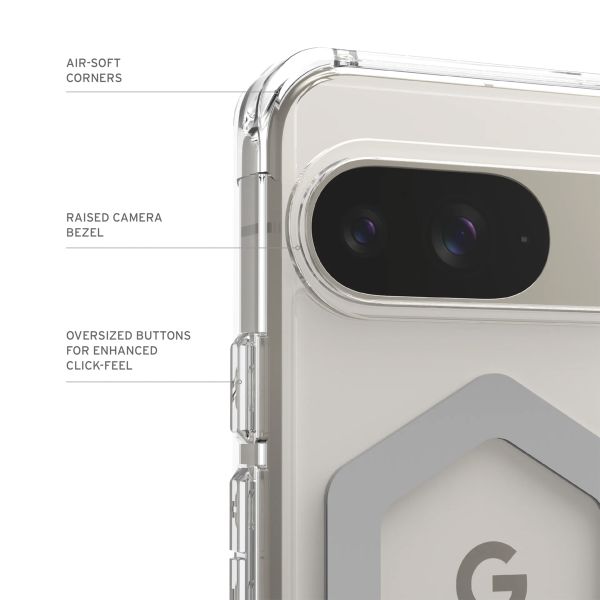 UAG Coque arrière Plyo Pro Google Pixel 9 - Ice / Silver