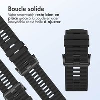 imoshion QuickFit® Bracelet en silicone Stripe Garmin Watch | Fixation 26 mm - Noir