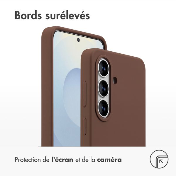 Accezz Coque Liquid Silicone avec MagSafe Samsung Galaxy S26 - New Tea Brown
