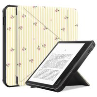 imoshion Étui de liseuse portefeuille design Pliable Kobo Libra Colour - Garden Stripes
