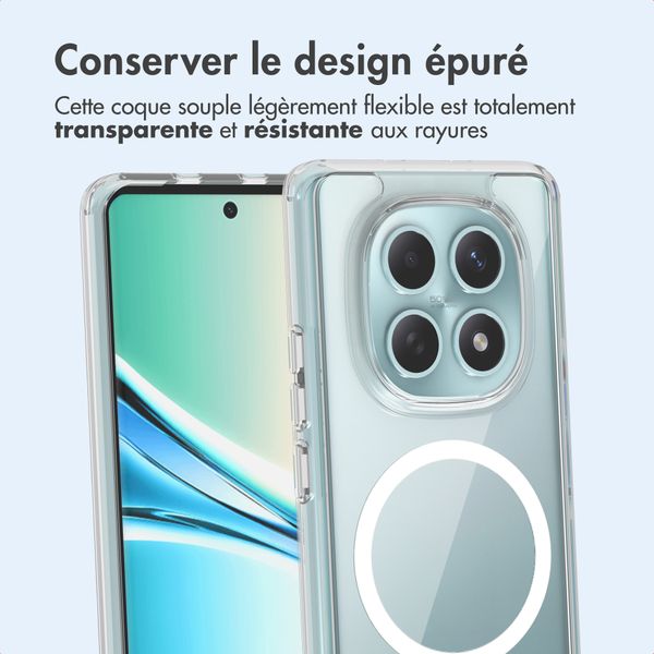 imoshion Coque arrière de protection avec MagSafe Xiaomi Redmi Note 15 (4G) - Transparent