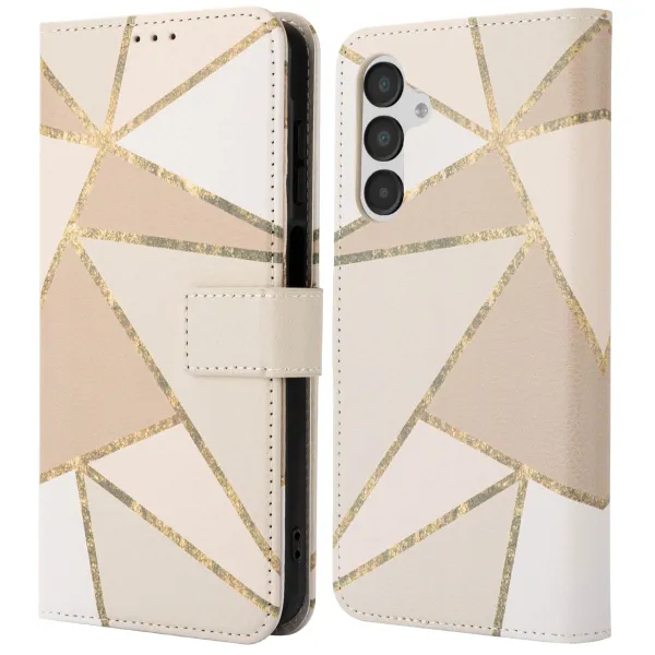 imoshion Étui de téléphone portefeuille Design Samsung Galaxy A16 5G - Beige Graphic