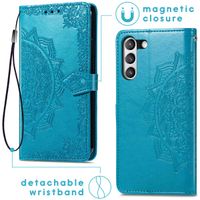 imoshion Etui de télephone Mandala Samsung Galaxy S21 FE - Turquoise