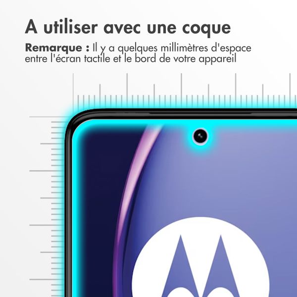 Accezz Protection d'écran en verre trempé Motorola Moto G84 - Transparent