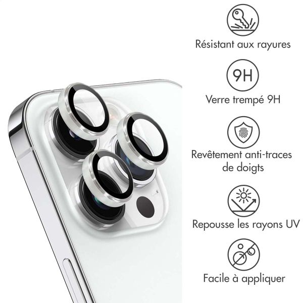 imoshion ﻿Lot de 2 protections d'objectif de caméra iPhone 14 Pro / 14 Pro Max - Argent