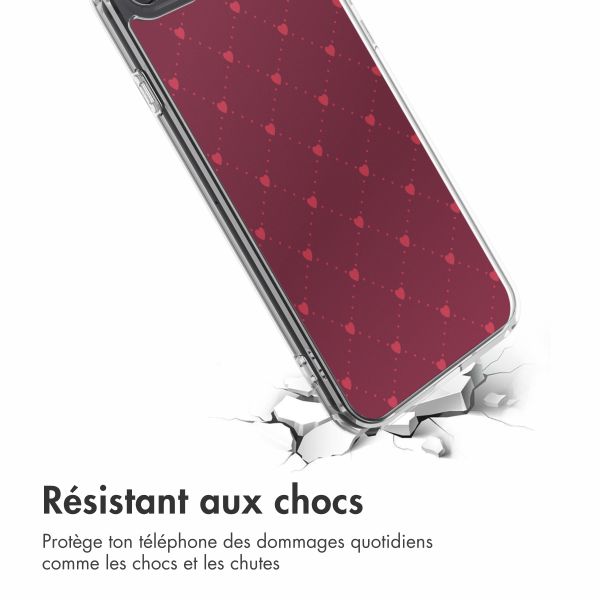 imoshion Coque Design Apple iPhone SE (2022 / 2020) / 8 / 7 - Crush Check Coral Dust