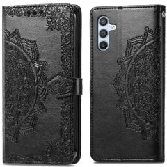 imoshion Etui de téléphone portefeuille Mandala Samsung Galaxy A34 (5G) - Noir