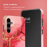 Selencia Coque arrière Vivid Samsung Galaxy S24 FE - Rosy Marble