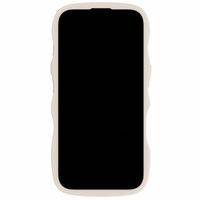 Holdit Coque Wavy iPhone 16 Plus - Light Beige / Transparent