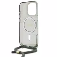 Guess Coque MagSafe IML avec crossbody cord Apple iPhone 16 Pro - Vert