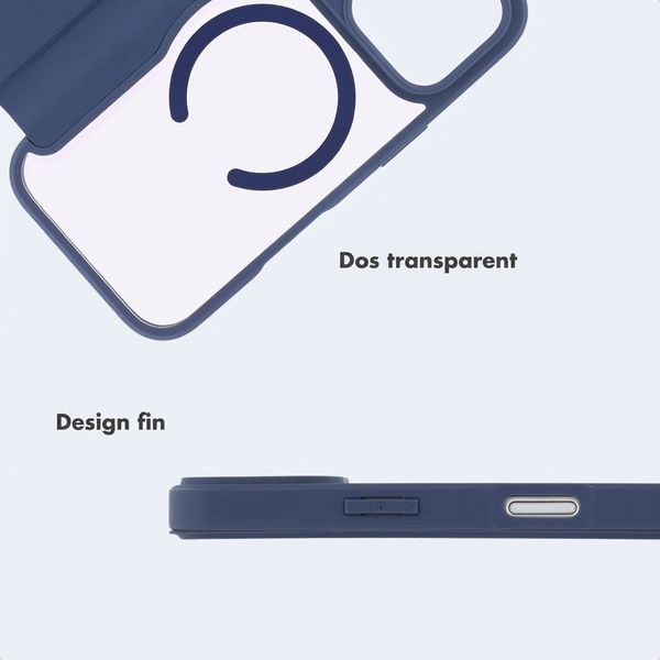 imoshion Bookcase transparente avec MagSafe Apple iPhone 17 Pro - Bleu