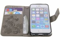 Etui de téléphone Fleurs de Trèfle iPhone SE / 5 / 5s - Gris