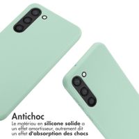 imoshion ﻿Coque en silicone avec cordon Samsung Galaxy S23 Plus - Menthe verte