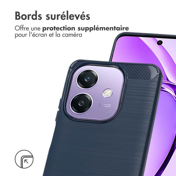 imoshion Coque Brushed Oppo A40 (4G) / Oppo A40M (4G) / Oppo A60 (5G) - Bleu foncé