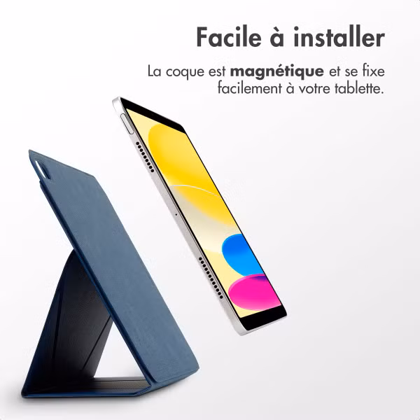 Accezz High Stand tablet case Apple iPad 11 (2025) 11 pouces A16 / iPad 10 (2022) 10.9 pouces - Bleu foncé