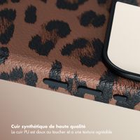 Selencia Coque Sabi imprimé panthère avec MagSafe Apple iPhone 17 Pro Max - Mocha Brown