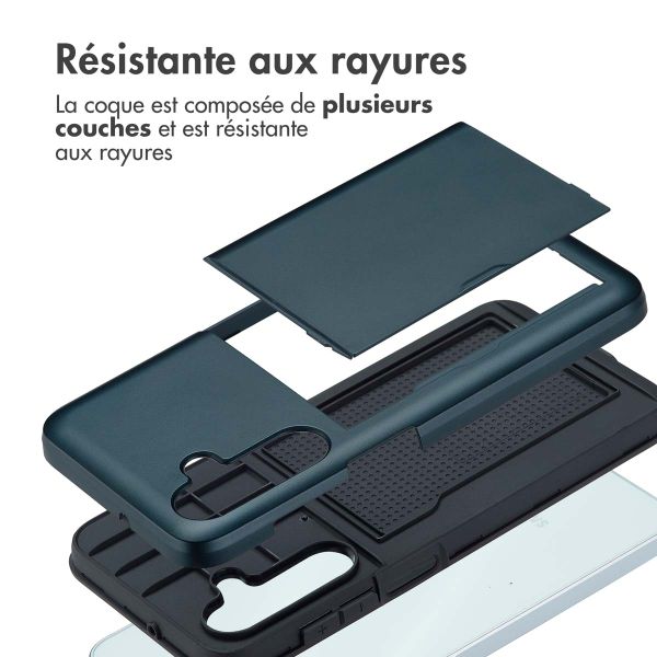 imoshion Coque arrière avec porte-cartes Samsung Galaxy A16 - Bleu foncé