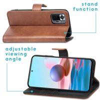 imoshion Étui de télephone portefeuille Xiaomi Redmi Note 10 Pro - Marron