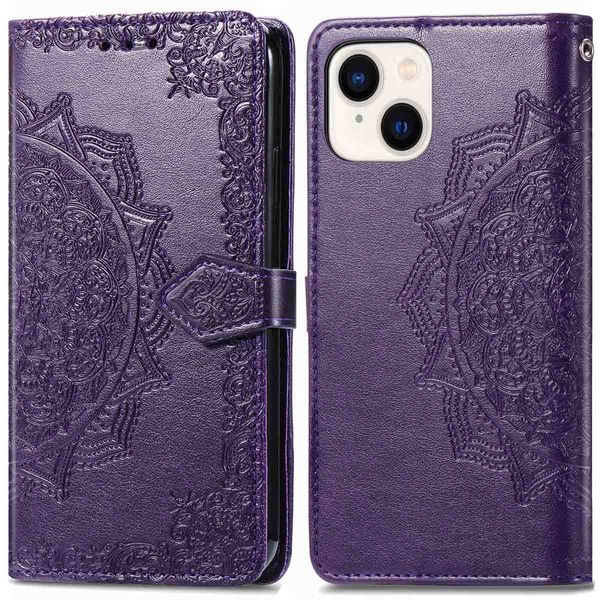 imoshion Etui de téléphone portefeuille Mandala iPhone 15 - Violet