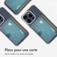 imoshion Coque silicone avec porte-cartes Apple iPhone 16 Pro - Transparent