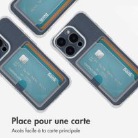 imoshion Coque silicone avec porte-cartes iPhone 16 Pro - Transparent