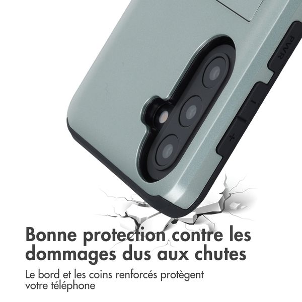 imoshion Coque arrière avec porte-cartes Samsung Galaxy A57 (5G) - Vert