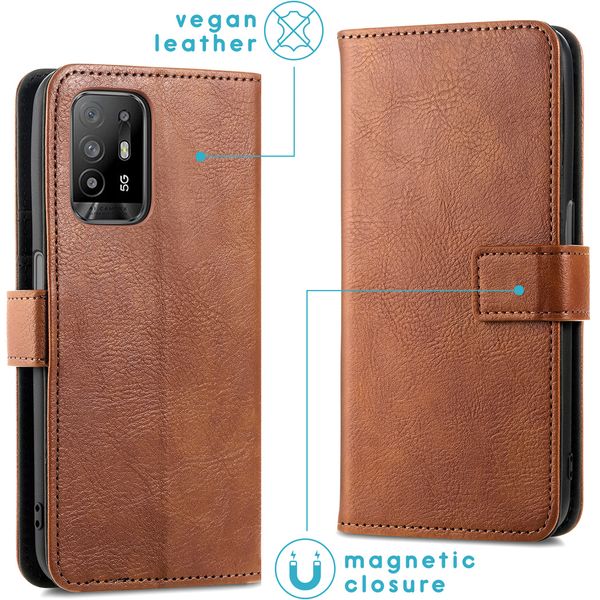 imoshion Étui de télephone portefeuille Oppo A94 (5G) - Marron