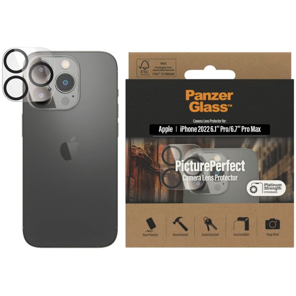 PanzerGlass Protection Caméra en verre trempé iPhone 14 Pro / 14 Pro Max