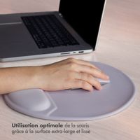 imoshion Tapis de souris ergonomique - Tapis de souris avec repose-poignet - 30 x 25 cm - Gris