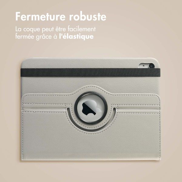 imoshion Coque tablette rotatif à 360° Apple iPad 11 (2025) 11 pouces A16 / iPad 10 (2022) 10.9 pouces - Gris