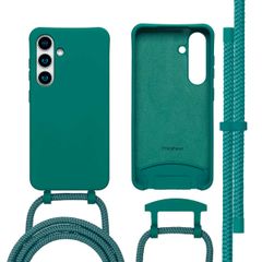 imoshion Coque arrière Color avec cordon amovible et MagSafe Samsung Galaxy S24 / S25 - Vert foncé