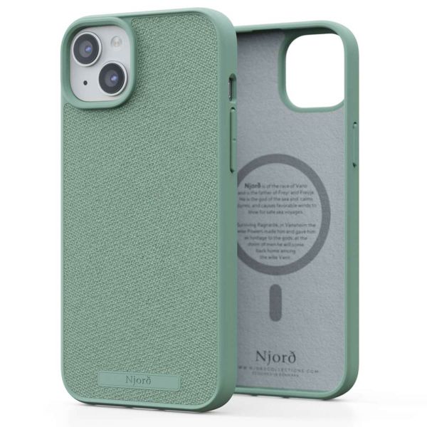 Njorð Collections Coque en tissu MagSafe iPhone 15 Plus - Turquoise