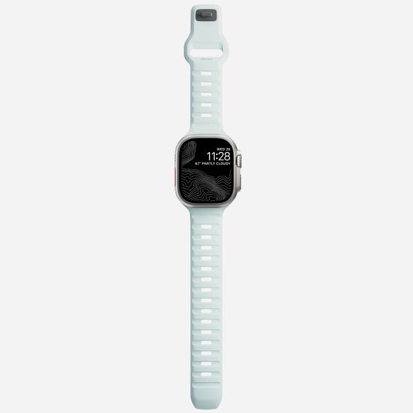 Nomad Bracelet Sport FKM Apple Watch Series 1 á 10 / SE / Ultra (2) (44/45/46/49 mm) - Icy Blue Glow