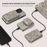 Burga Powerbank magnétique 5 000 mAh - MagSafe et Qi2 - Latte aux amandes / Or