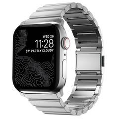 Nomad Bracelet à maillons magnétiques en acier Apple Watch Series 1 t/m 11 / SE / Ultra (44/45/46/49 mm) - Silver
