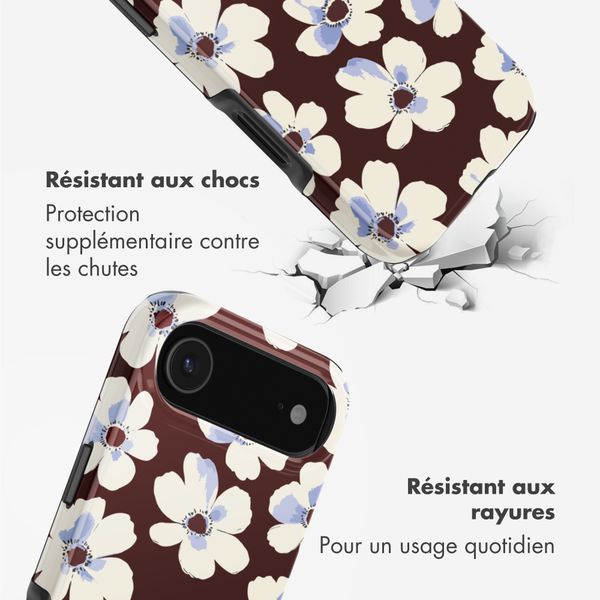 Selencia Coque arrière Vivid avec MagSafe Apple iPhone Air - Choco Flower Pop