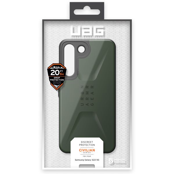 UAG Coque Civilian Samsung Galaxy S22 - Olive