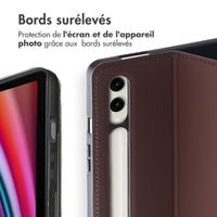 Accezz Coque tablette Classic Samsung Galaxy Tab S10 Plus / Tab S9 FE Plus / Tab S9 Plus - Marron