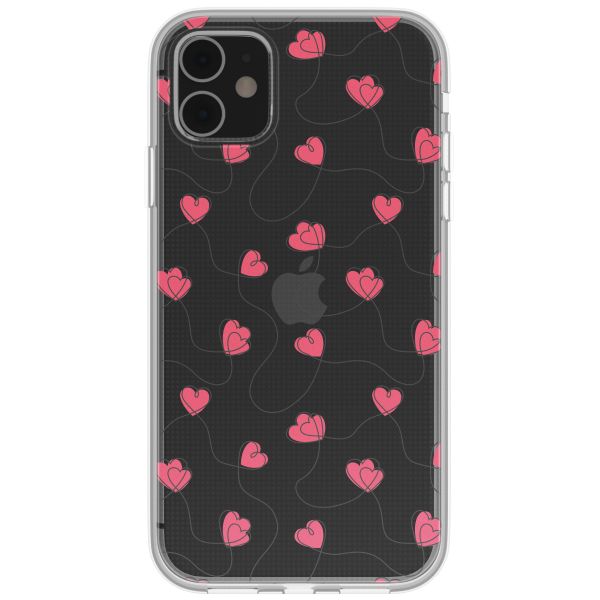 imoshion Coque design pour iPhone 11 - Dusty Rose Connected Hearts