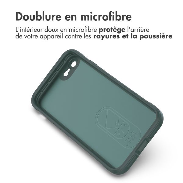 imoshion Coque arrière EasyGrip iPhone SE (2022 / 2020) / 8 / 7 - Vert foncé