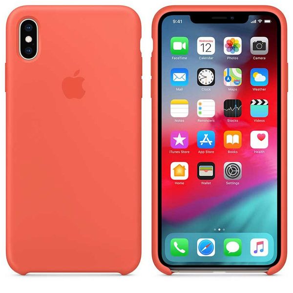 Apple Coque en silicone Apple iPhone Xs Max - Nectarine