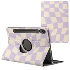 imoshion Coque tablette Design rotatif à 360° Samsung Galaxy Tab S10 Lite / S10 FE / S9 FE - Dancing Cubes